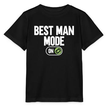 Best man mode on - bachelor party JGA - Stanley/Stella MINI CREATOR Kids’ T-Shirt - black - Front - Mikhail (115cm)
