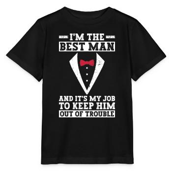 Best man bachelor party YAA groom - Stanley/Stella MINI CREATOR Kids’ T-Shirt - black - Front - Mikhail (115cm)