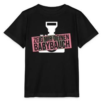 Babybauch Schwangerschaft Fotografin Fotografie - Stanley/Stella Kinder T-Shirt MINI CREATOR  - Schwarz - Vorne - Mikhail (115cm)
