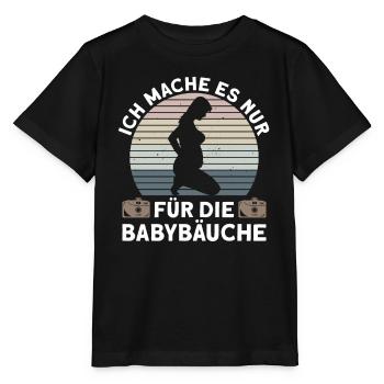 Babybauch Schwangerschaft Fotografin Fotografie - Stanley/Stella Kinder T-Shirt MINI CREATOR  - Schwarz - Vorne - Mikhail (115cm)