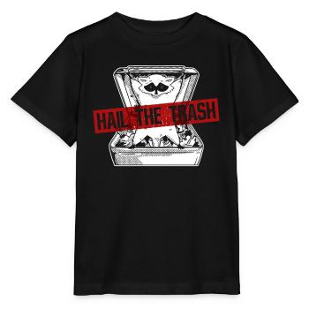 Hail The Trash - Funny Raccoon - Stanley/Stella MINI CREATOR Kids’ T-Shirt - black - Front - Mikhail (115cm)