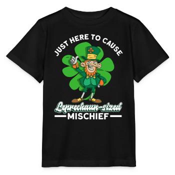 Irlande Irish Leprechaun St Patrick’s Day Funny - T-shirt bio MINI CREATOR Stanley/Stella Enfant - noir - Devant - Mikhail (115cm)