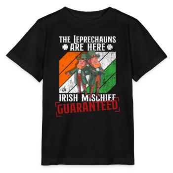 Irlande Irish Leprechaun St Patrick’s Day Funny - T-shirt bio MINI CREATOR Stanley/Stella Enfant - noir - Devant - Mikhail (115cm)