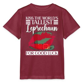 Irlande Irlandais drôle de dicton de la Saint-Patrick - T-shirt bio MINI CREATOR Stanley/Stella Enfant - bordeaux - Devant - Kain (125cm)
