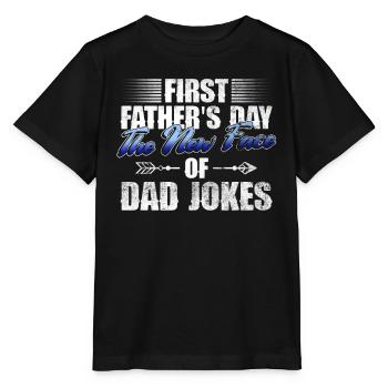 First Father's Day Dad First Time Dad Gift - Stanley/Stella MINI CREATOR Kids’ T-Shirt - black - Front - Mikhail (115cm)