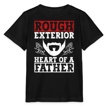 Rough appearance, heart of a father - - Stanley/Stella MINI CREATOR Kids’ T-Shirt - black - Front - Mikhail (115cm)