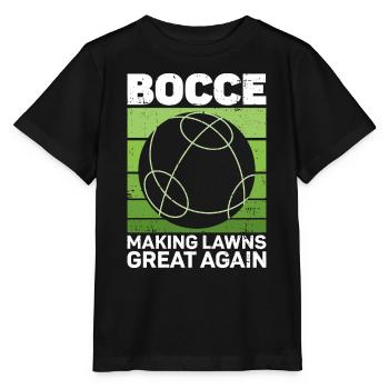 Boccia - Rasen wieder großartig machen - - Stanley/Stella Kinder T-Shirt MINI CREATOR  - Schwarz - Vorne - Mikhail (115cm)