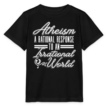 L’athéisme - une réponse rationnelle à un - T-shirt bio MINI CREATOR Stanley/Stella Enfant - noir - Devant - Mikhail (115cm)