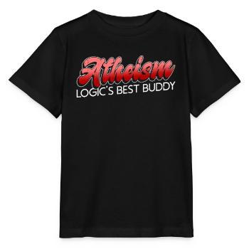 Atheismus - der beste Kumpel der Logik - Atheist - Stanley/Stella Kinder T-Shirt MINI CREATOR  - Schwarz - Vorne - Mikhail (115cm)