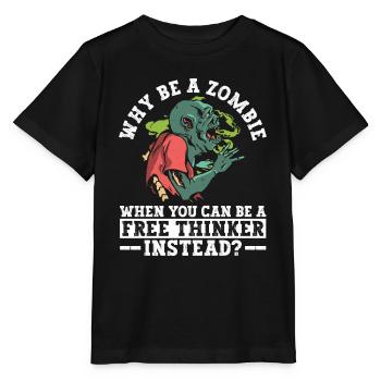 Libre penseur athée Athéisme Anti Église Halloween - T-shirt bio MINI CREATOR Stanley/Stella Enfant - noir - Devant - Mikhail (115cm)