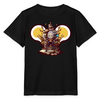 Books Throne of Science - Atheist Atheism - Stanley/Stella MINI CREATOR Kids’ T-Shirt - black - Front - Mikhail (115cm)
