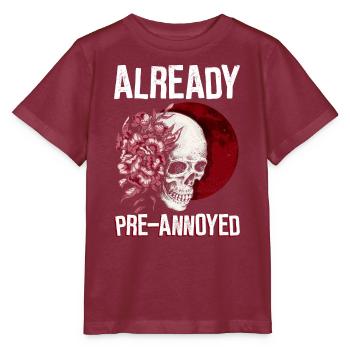 Déjà préchargé - Goth Gothic - T-shirt bio MINI CREATOR Stanley/Stella Enfant - bordeaux - Devant - Kain (125cm)
