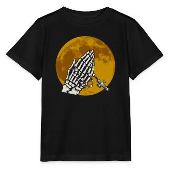 Betende Skeletthände - Gothic Gothic - Stanley/Stella Kinder T-Shirt MINI CREATOR  - Schwarz - Vorne - Mikhail (115cm)