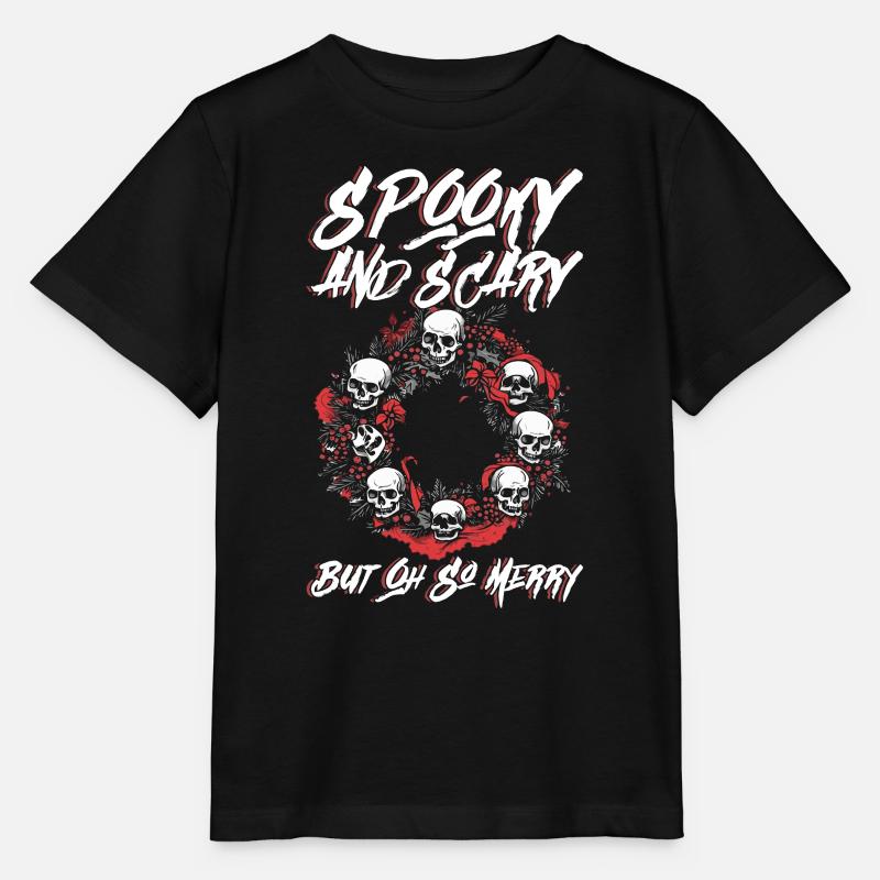 Effrayant effrayant, mais vraiment heureux - Goth - T-shirt bio MINI CREATOR Stanley/Stella Enfant - noir