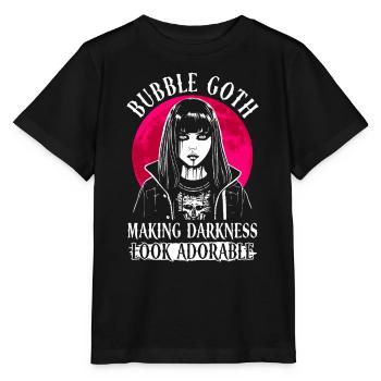 Bubble Goth Dunkelheit sieht bezaubernd aus - Goth - Stanley/Stella Kinder T-Shirt MINI CREATOR  - Schwarz - Vorne - Mikhail (115cm)