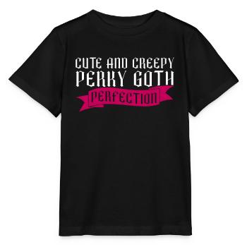 Niedlich und unheimlich Perky Goth Perfection Goth - Stanley/Stella Kinder T-Shirt MINI CREATOR  - Schwarz - Vorne - Mikhail (115cm)