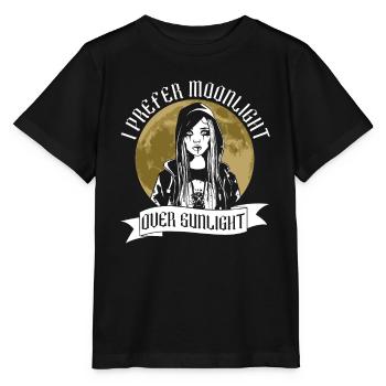 Mondlicht vor Sonnenlicht - Moontan Gothic Goth - Stanley/Stella Kinder T-Shirt MINI CREATOR  - Schwarz - Vorne - Mikhail (115cm)