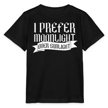 Mondlicht vor Sonnenlicht - Moontan Gothic Goth - Stanley/Stella Kinder T-Shirt MINI CREATOR  - Schwarz - Vorne - Mikhail (115cm)