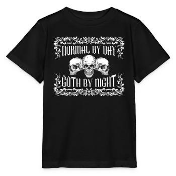 Normal le jour, gothique la nuit - Gothique - T-shirt bio MINI CREATOR Stanley/Stella Enfant - noir - Devant - Mikhail (115cm)