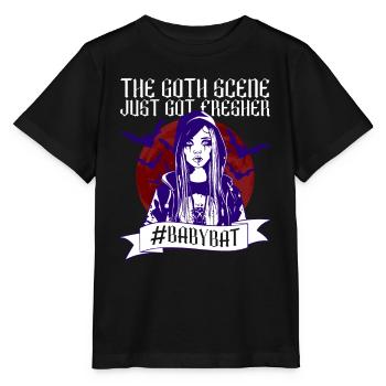 #Babybat - Baby Bat Gothic Goth Grufti Spruch - Stanley/Stella MINI CREATOR Kids’ T-Shirt - black - Front - Mikhail (115cm)