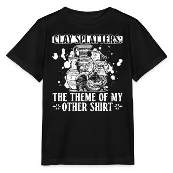 Tonspritzer: Das Thema meines anderen Shirts - - Stanley/Stella Kinder T-Shirt MINI CREATOR  - Schwarz - Vorne - Mikhail (115cm)