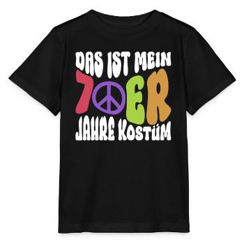 Das Ist Mein 70er Jahre Kostüm Hippie Kostüm 70er - Stanley/Stella Kinder T-Shirt MINI CREATOR  - Schwarz - Vorne - Mikhail (115cm)