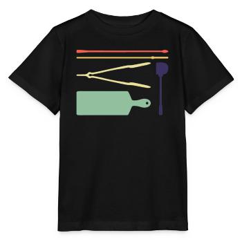 Outils de soufflage de verre souffleurs de verre - T-shirt bio MINI CREATOR Stanley/Stella Enfant - noir - Devant - Mikhail (115cm)