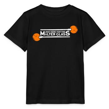 Seulement ici pour le verre fondu - soufflage de verre - T-shirt bio MINI CREATOR Stanley/Stella Enfant - noir - Devant - Mikhail (115cm)