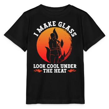 Je rends le verre cool - soufflage de verre - T-shirt bio MINI CREATOR Stanley/Stella Enfant - noir - Devant - Mikhail (115cm)