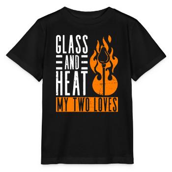 Glass and Warmth - My Two Loves - Glassblowers - Stanley/Stella MINI CREATOR Kids’ T-Shirt - black - Front - Mikhail (115cm)