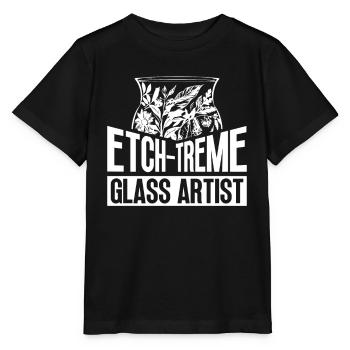 Etch-Treme Glass Artist - Glass Etching Glass Artist - Stanley/Stella MINI CREATOR Kids’ T-Shirt - black - Front - Mikhail (115cm)