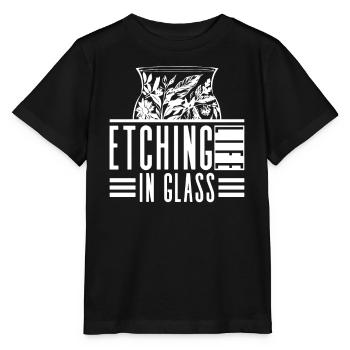 Etching Life in Glass - Glass Etching Glass Artist - Stanley/Stella MINI CREATOR Kids’ T-Shirt - black - Front - Mikhail (115cm)
