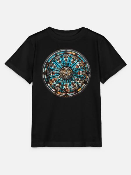 Glasmalerei - Glasmalerei Künstler - Stanley/Stella Kinder T-Shirt MINI CREATOR  - Schwarz