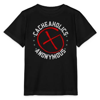 Cacheaholics Anonymous - Geocaching Geocacher - T-shirt bio MINI CREATOR Stanley/Stella Enfant - noir - Devant - Mikhail (115cm)