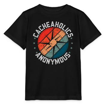 Cacheaholics Anonymous - Geocaching Geocacher - T-shirt bio MINI CREATOR Stanley/Stella Enfant - noir - Devant - Mikhail (115cm)