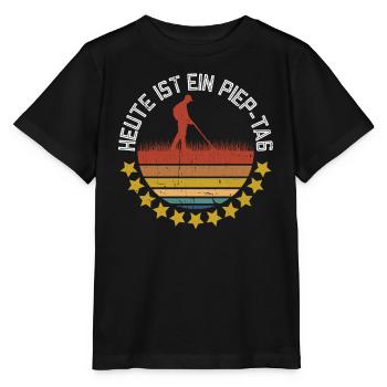 Heute Ist Ein Piep-Tag - Metalldetektor - Stanley/Stella Kinder T-Shirt MINI CREATOR  - Schwarz - Vorne - Mikhail (115cm)