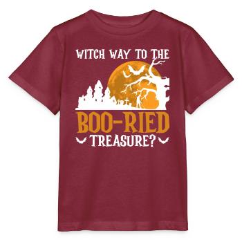 Metalldetektor Sondengänger Halloween - Stanley/Stella Kinder T-Shirt MINI CREATOR  - Burgunderrot - Vorne - Kain (125cm)