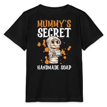 Soap making Halloween soap boiler saying - Stanley/Stella MINI CREATOR Kids’ T-Shirt - black - Front - Mikhail (115cm)