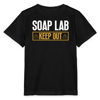 savon fabrication savon savonnière savonnerie savon chaudière - T-shirt bio MINI CREATOR Stanley/Stella Enfant - noir - Devant - Mikhail (115cm)