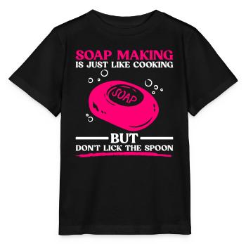 savon fabrication savon savonnière savonnerie savon chaudière - T-shirt bio MINI CREATOR Stanley/Stella Enfant - noir - Devant - Mikhail (115cm)