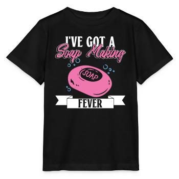 savon fabrication savon savonnière savonnerie savon chaudière - T-shirt bio MINI CREATOR Stanley/Stella Enfant - noir - Devant - Mikhail (115cm)