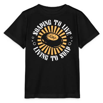 savon fabrication savon savonnière savonnerie savon chaudière - T-shirt bio MINI CREATOR Stanley/Stella Enfant - noir - Devant - Mikhail (115cm)