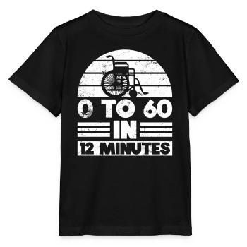 Fauteuil roulant Fauteuil roulant Handicap Drôle - T-shirt bio MINI CREATOR Stanley/Stella Enfant - noir - Devant - Mikhail (115cm)