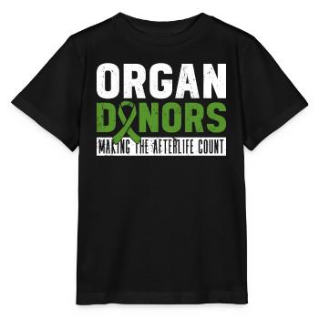 Don d’organes Greffe d’organes Don d’organes - T-shirt bio MINI CREATOR Stanley/Stella Enfant - noir - Devant - Mikhail (115cm)