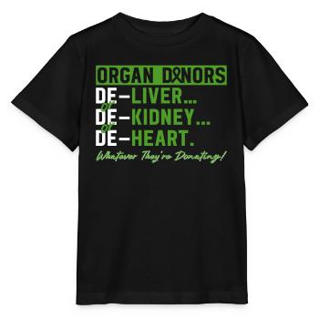 Don d’organes Greffe d’organes Don d’organes - T-shirt bio MINI CREATOR Stanley/Stella Enfant - noir - Devant - Mikhail (115cm)