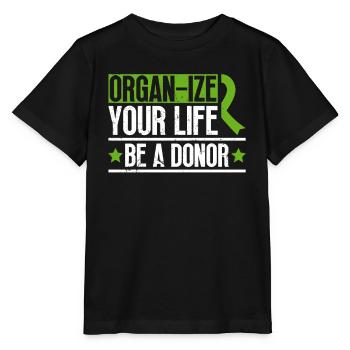 Don d’organes Greffe d’organes Don d’organes - T-shirt bio MINI CREATOR Stanley/Stella Enfant - noir - Devant - Mikhail (115cm)
