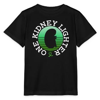 Organspender Niere Organtransplantation - Stanley/Stella Kinder T-Shirt MINI CREATOR  - Schwarz - Vorne - Mikhail (115cm)
