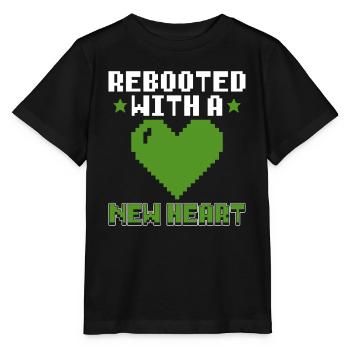 Organ Donor Heart Organ Transplant - Stanley/Stella MINI CREATOR Kids’ T-Shirt - black - Front - Mikhail (115cm)