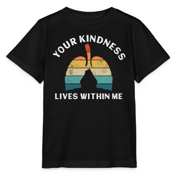Greffe d’organe par fente de donneur d’organes - T-shirt bio MINI CREATOR Stanley/Stella Enfant - noir - Devant - Mikhail (115cm)