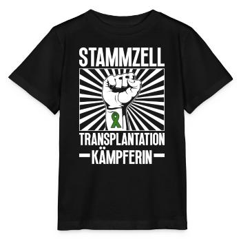 Cellules souches Thérapie par cellules souches Don de cellules souches - T-shirt bio MINI CREATOR Stanley/Stella Enfant - noir - Devant - Mikhail (115cm)